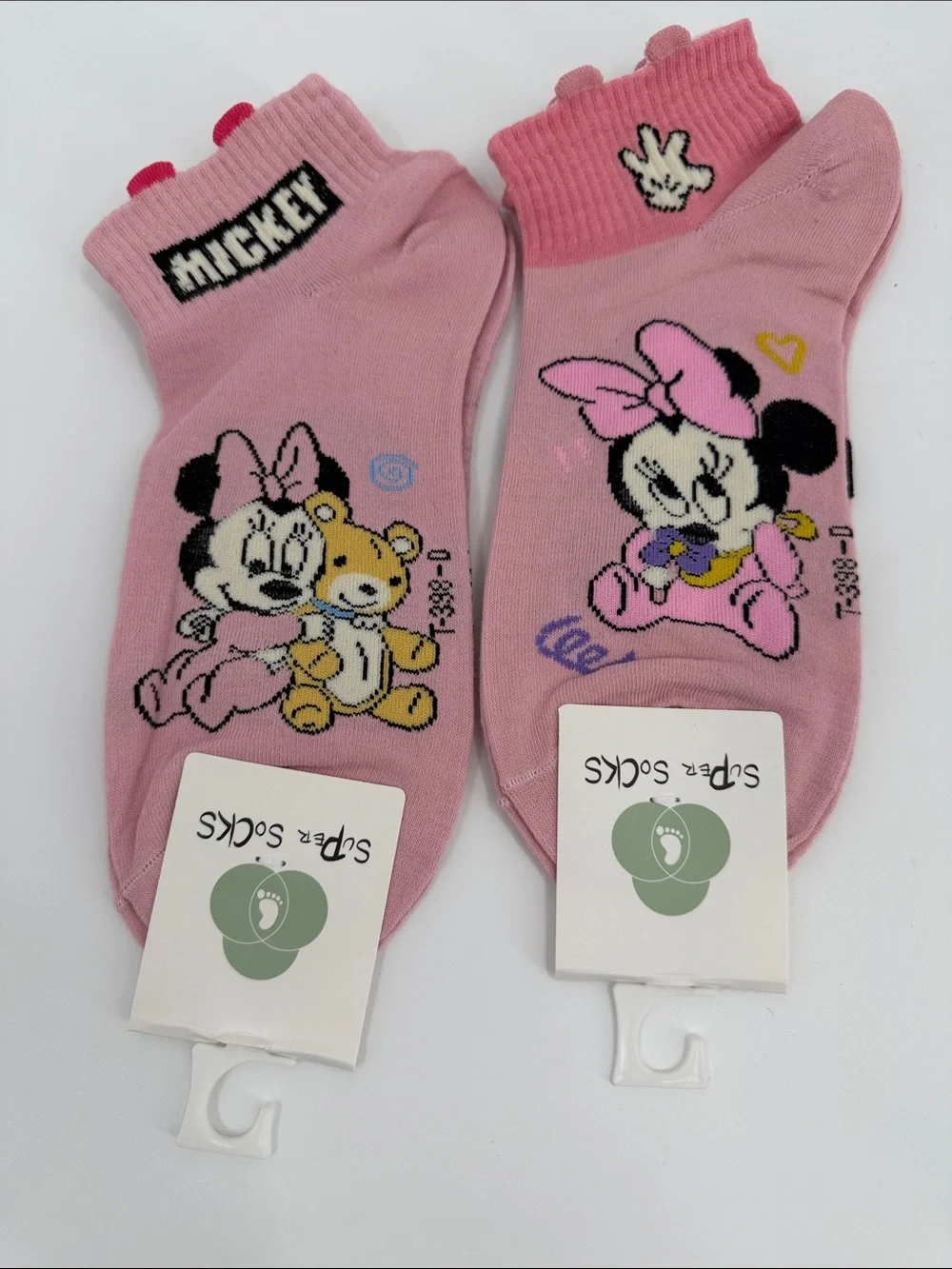 Cute Pink Minnie Mouse Socks - Pack of 5